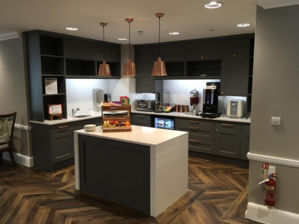 interior refurbishment and fit out showing a kitchen example