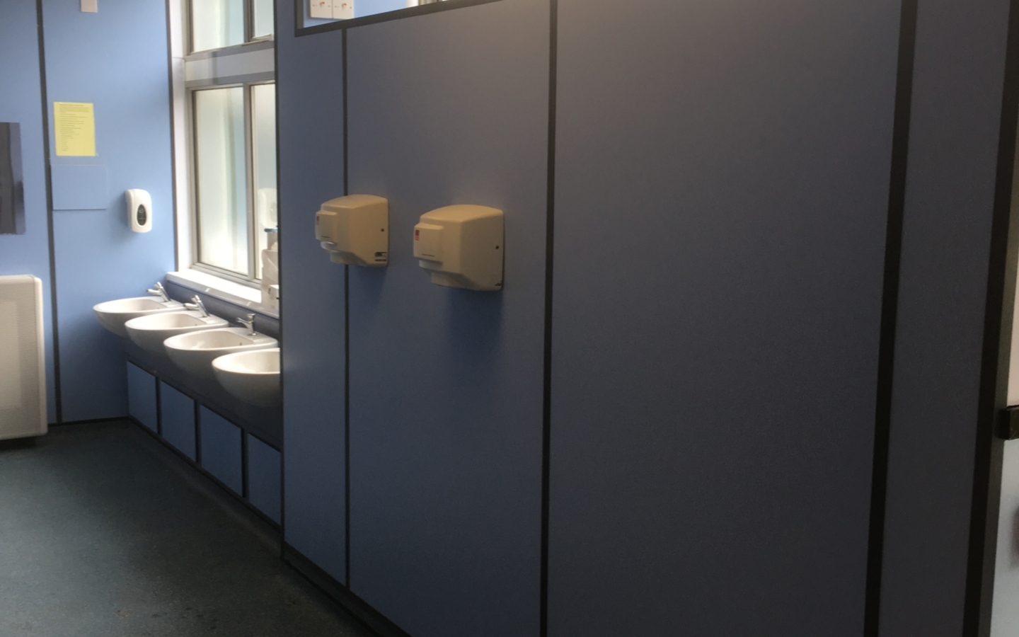 Secondary school toilet bathroom refurbishment