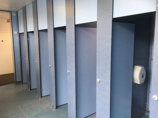 Secondary school toilet bathroom refurbishment