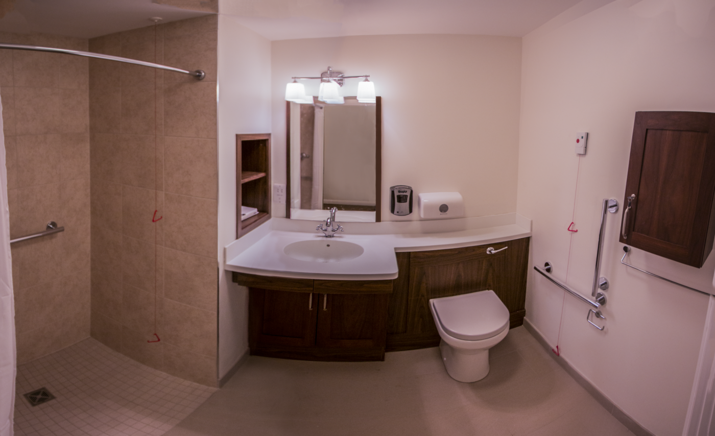 bathroom from care home interior refurbishment