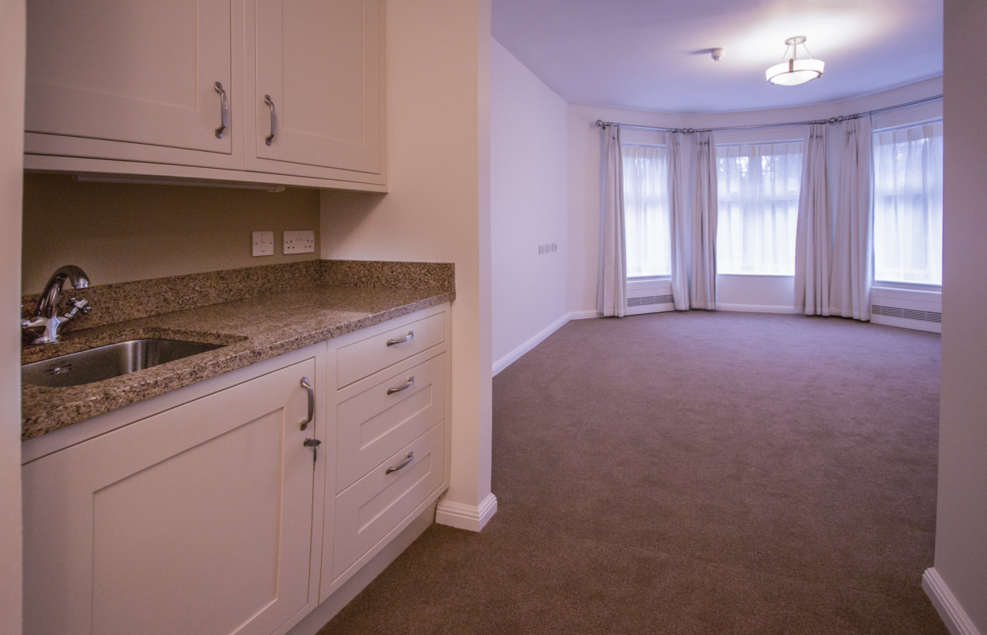 Bedroom from care home interior refurbishment