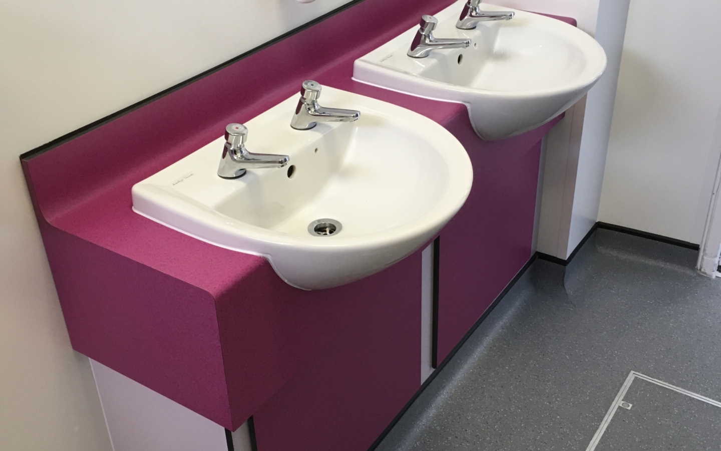 Secondary school changing room toilet refurbishment