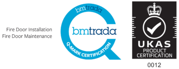 Bm Trada Q-mark logo certification fire door installation fire door maintenance