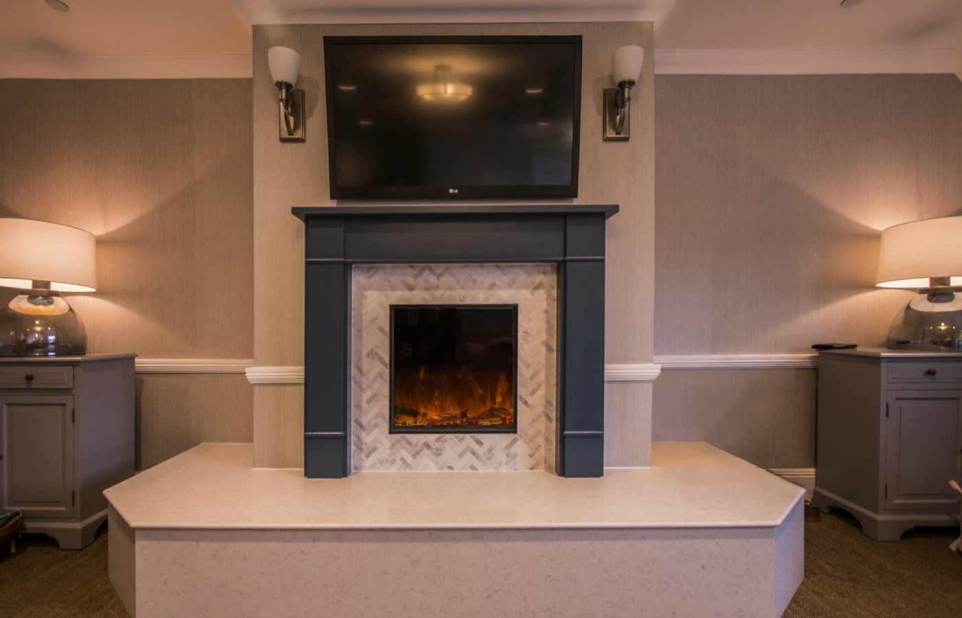 Fireplace from care home interior refurbishment